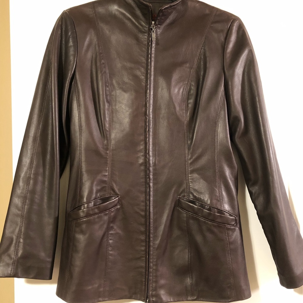 Danier Leather XS jacket chocolate brown